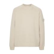 Beige Crew Neck Sweater Stone Island , Beige , Heren