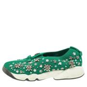 Pre-owned Mesh sneakers Dior Vintage , Green , Dames