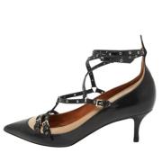 Pre-owned Leather heels Valentino Vintage , Black , Dames