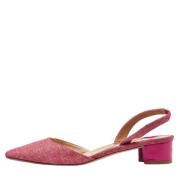 Pre-owned Canvas heels Manolo Blahnik Pre-owned , Pink , Dames