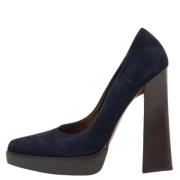 Pre-owned Suede heels Marni Pre-owned , Blue , Dames