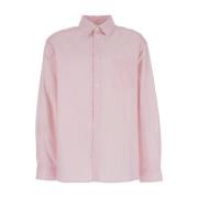 Roze Malo Streep Logo Shirt A.p.c. , Pink , Heren