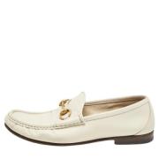 Pre-owned Leather flats Gucci Vintage , Beige , Heren