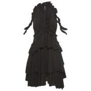 Pre-owned Silk dresses Alexander McQueen Pre-owned , Black , Dames