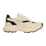 Witte Suède Loulou Lage Sneakers Haboob , White , Dames