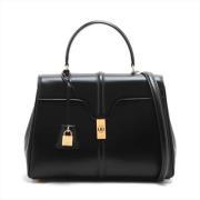 Pre-owned Leather celine-bags Celine Vintage , Black , Dames