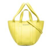 Pre-owned Leather balenciaga-bags Balenciaga , Yellow , Dames