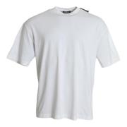 Wit Katoenen Jersey Ronde Hals T-Shirt Balenciaga , White , Heren