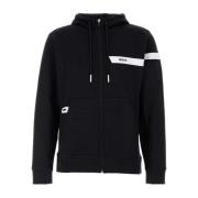 Stretch Katoen Blend Sweatshirt Boss , Black , Heren