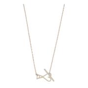 Logo Ketting Ami Paris , Gray , Unisex