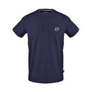 Blauw Katoen Logo T-Shirt Aquascutum , Blue , Heren