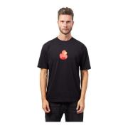 Trendy Duck Grafische T-shirt Hugo Boss , Black , Heren