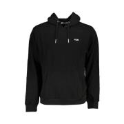 Zwart sweatshirt met capuchon en borduursel Fila , Black , Heren