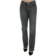 Grijze Straight Leg Jeans met Medium Taille Just Cavalli , Gray , Dame...