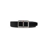 Leren riem Tom Ford , Black , Heren