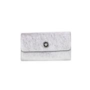 Metallic Avond Clutch Crossbody Tas Versace , Gray , Unisex