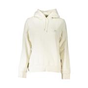 Tijdloze witte fleece hoodie Napapijri , White , Heren