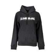 Chique fleece-sweatshirt met capuchon en centrale zak Napapijri , Blac...