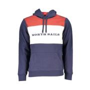 Blauwe hoodie met contrastdetail North Sails , Blue , Heren