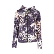 Chic Roze Hoodie met Contrastdetails Cavalli Class , Multicolor , Dame...