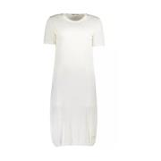 Elegante witte geborduurde korte jurk Cavalli Class , White , Dames