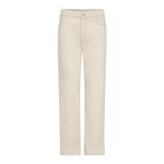 Flare High Waist Clay Broek Nature MOS Mosh , Beige , Dames