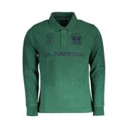 Groen Katoenen Poloshirt met Logo La Martina , Green , Heren