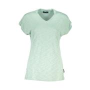 Groene Viscose Logo T-Shirt North Sails , Green , Dames