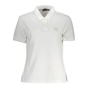 Stijlvol contrastdetail wit poloshirt Napapijri , White , Dames