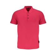 Geborduurd Logo Polo Shirt Napapijri , Pink , Heren