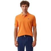 Katoenen poloshirt met logoborduursel La Martina , Orange , Heren