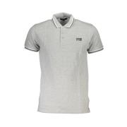 Grijs Katoenen Poloshirt met Print Cavalli Class , Gray , Heren