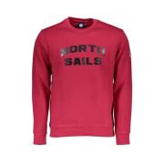 Stijlvol Roze Bedrukt Sweatshirt North Sails , Red , Heren