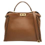 Pre-owned Leather handbags Fendi Vintage , Brown , Dames