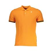 Oranje Polo met Contrastdetails K-Way , Orange , Heren