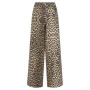 Leo Wide Pants Co'Couture , Brown , Dames