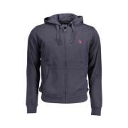 Blauwe hoodie met geborduurd logo U.s. Polo Assn. , Blue , Heren