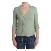 Groene Gebreide Top - Lente Elegantie Ermanno Scervino , Green , Dames