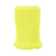 Gele Katoenen Rok Bottega Veneta , Yellow , Dames