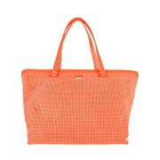 Elegante donkeroranje leren handtas Cavalli Class , Orange , Dames