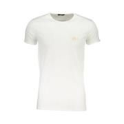 Wit Katoenen Logo Print T-shirt Cavalli Class , White , Heren