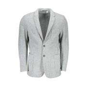 Elegante grijze lange mouwen jas Gant , Gray , Heren