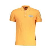 Elegant Oranje Polo met Contrastdetails Napapijri , Orange , Heren