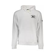 Wit sweatshirt met capuchon en logoprint North Sails , White , Heren