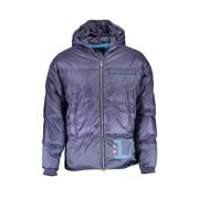 Elegante Blauwe Dons Hoodie La Martina , Blue , Heren