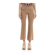 Leather Trousers Simona Corsellini , Beige , Dames