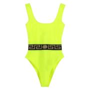 Badpak met Logodetail Versace , Yellow , Dames