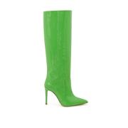 Groene Fluorescerende Hoogglans Laars Paris Texas , Green , Dames