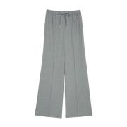 Grijze Elastische Taille Wijde Pijp Broek Twinset , Gray , Dames