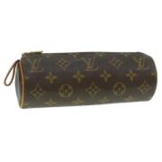 Pre-owned Canvas pouches Louis Vuitton Vintage , Brown , Dames